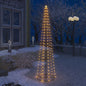 Christmas Cone Tree 136 Leds Decoration 70X240 Cm