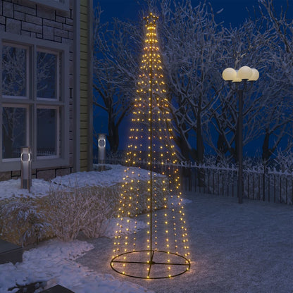 Christmas Cone Tree 136 Leds Decoration 70X240 Cm