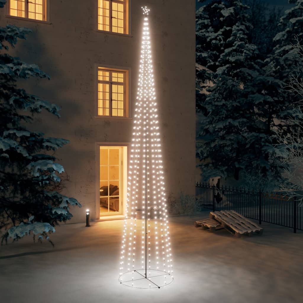 Christmas Cone Tree 136 Leds Decoration 70X240 Cm