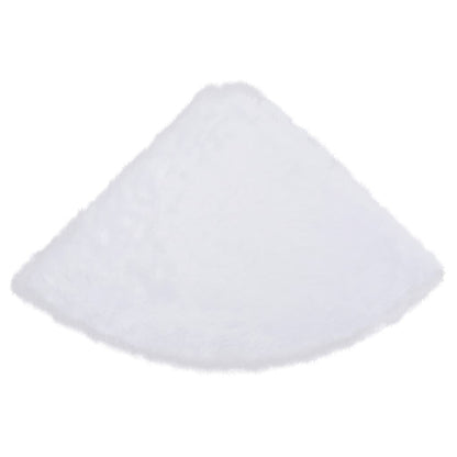 Christmas Tree Skirt White Faux Fur