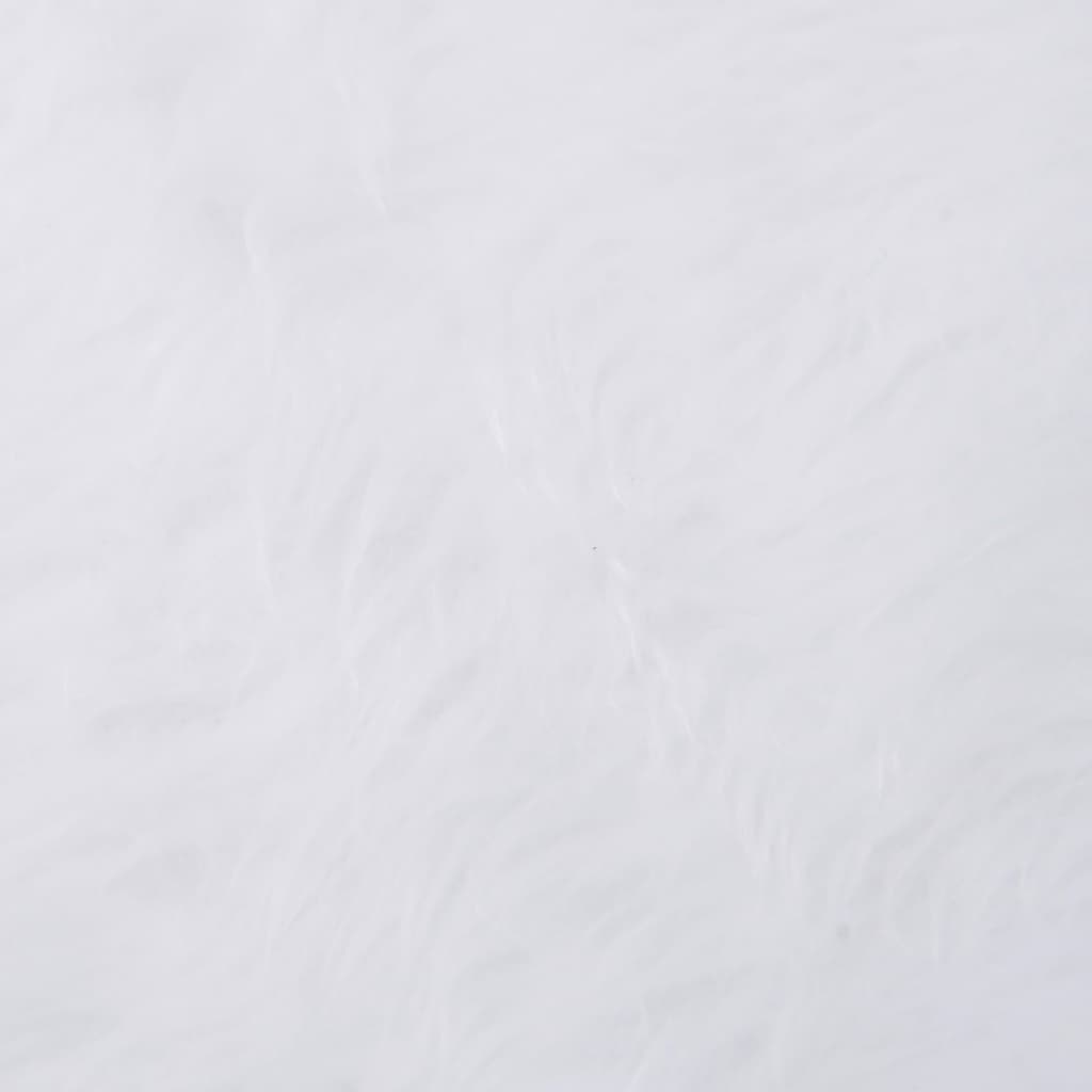 Christmas Tree Skirt White Faux Fur