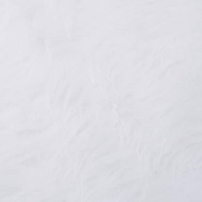Christmas Tree Skirt White Faux Fur