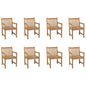 Outdoor Chairs 4 Pcs Solid Teak Wood