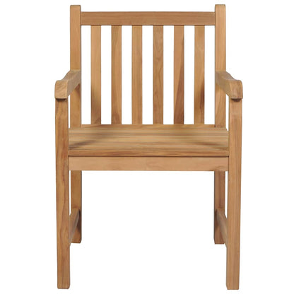 Garden Chairs 4 Pcs With Cushions Solid Teak Wood