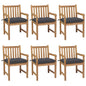 Garden Chairs 2 Pcs With Cushions Solid Teak Wood