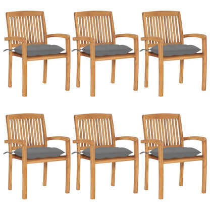 Garden Chairs 2 Pcs With Cushions Solid Teak Wood