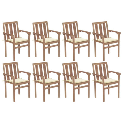 Garden Chairs 2 Pcs With Cushions Solid Teak Wood
