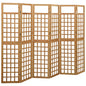 6-Panel Room Divider/Trellis Solid Fir Wood 242.5X180 Cm