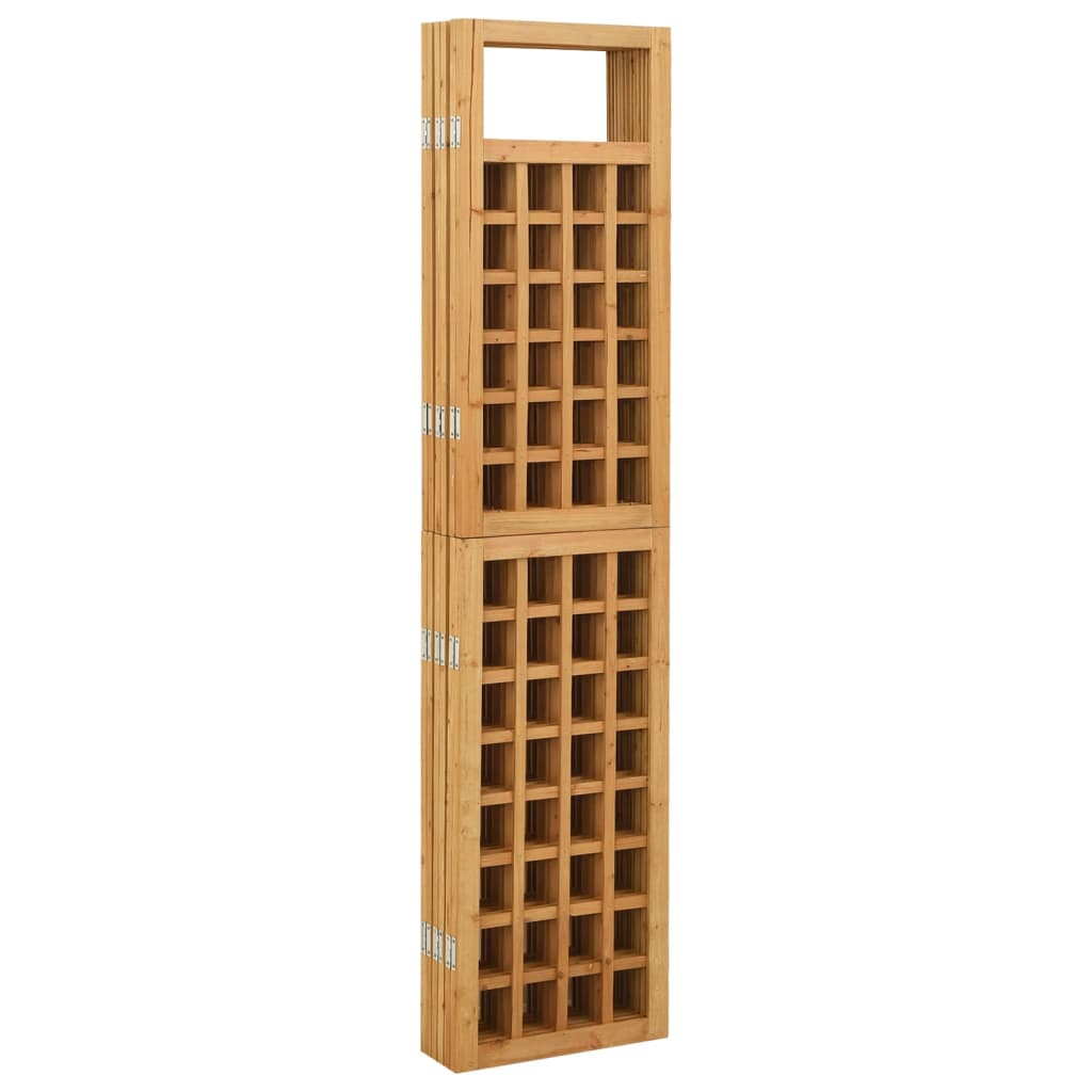 6-Panel Room Divider/Trellis Solid Fir Wood 242.5X180 Cm