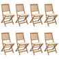 Folding Garden Chairs 6 Pcs With Cushions Solid Acacia Wood