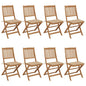 Folding Garden Chairs 6 Pcs With Cushions Solid Acacia Wood