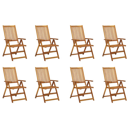 Folding Garden Chairs 4 Pcs Solid Acacia Wood