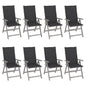 Garden Reclining Chairs 2 Pcs With Cushions Solid Wood Acacia