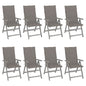 Garden Reclining Chairs 2 Pcs With Cushions Solid Wood Acacia