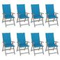 Garden Reclining Chairs 2 Pcs With Cushions Solid Wood Acacia