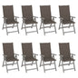 Garden Reclining Chairs 2 Pcs With Cushions Solid Wood Acacia