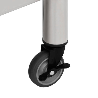 Kitchen Work Table With Wheels Stainless Steel