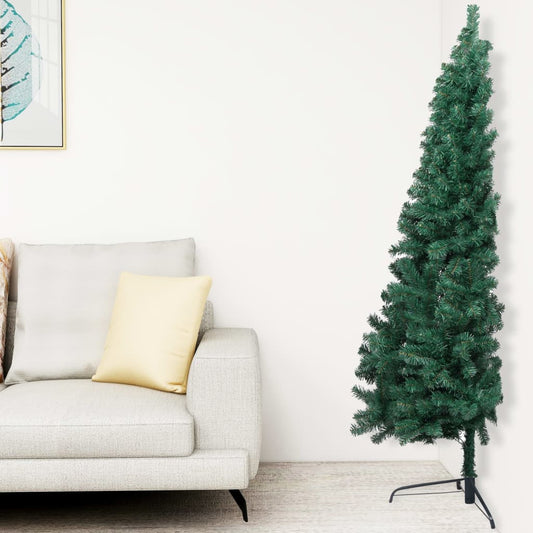 Artificial Half Pre-Lit Christmas Tree With Stand 150 Cm Pvc