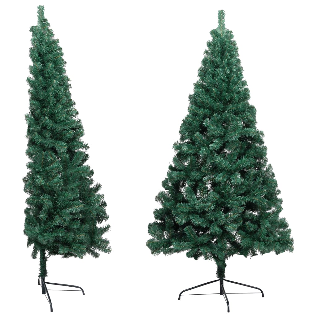 Artificial Half Pre-Lit Christmas Tree With Stand 150 Cm Pvc