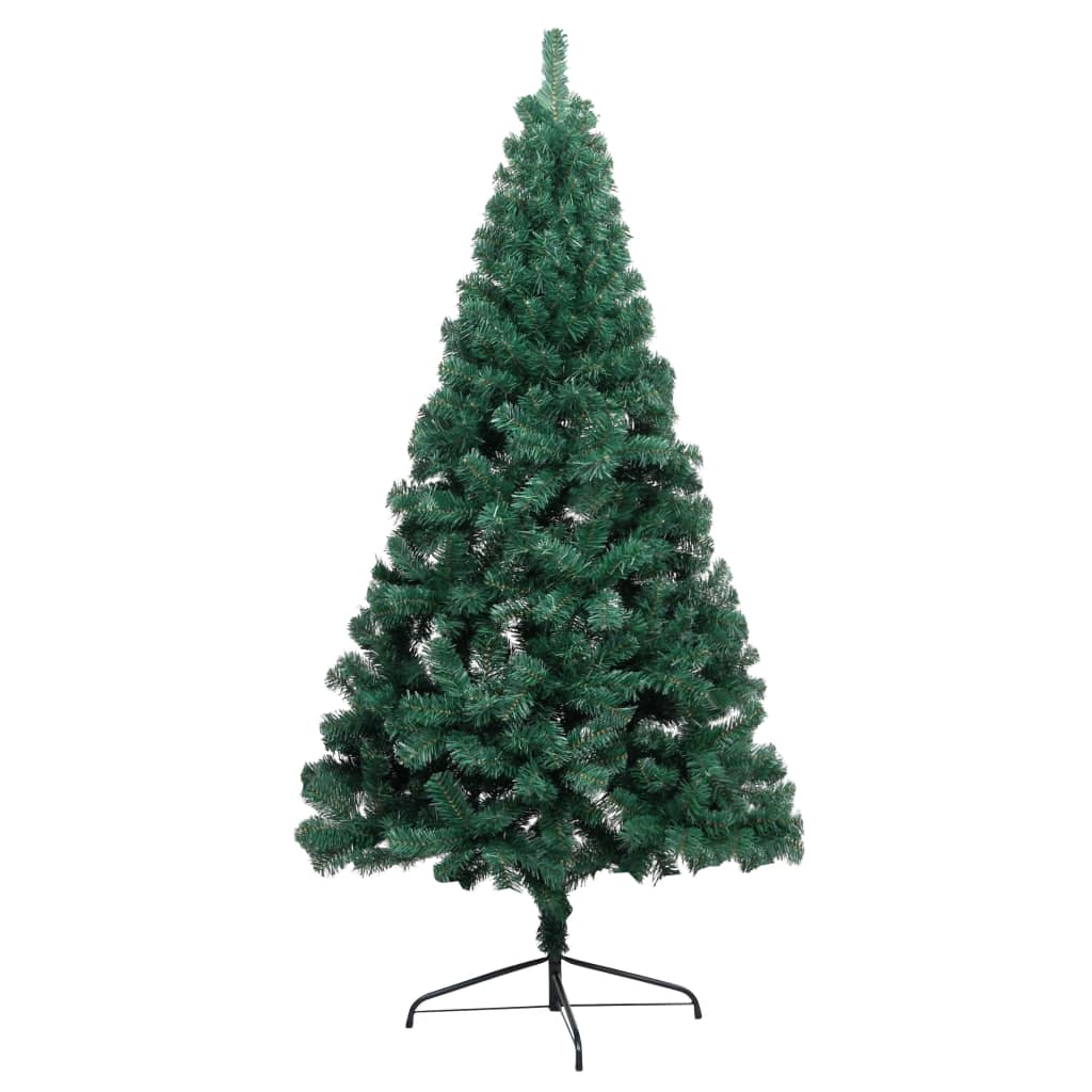 Artificial Half Pre-Lit Christmas Tree With Stand 150 Cm Pvc
