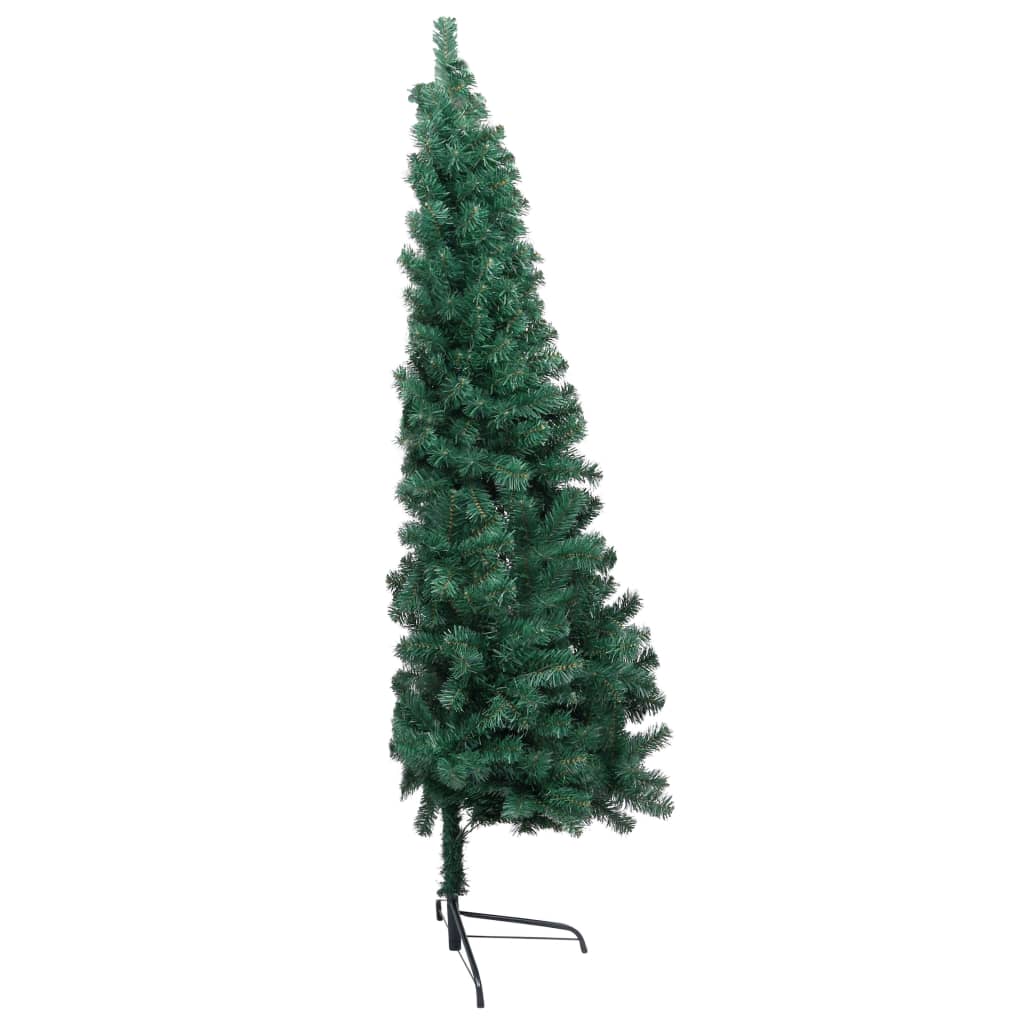 Artificial Half Pre-Lit Christmas Tree With Stand 150 Cm Pvc
