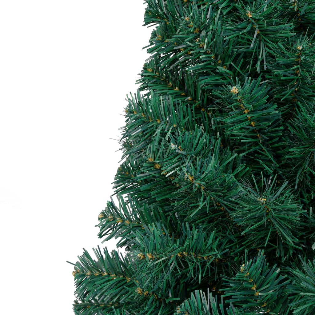 Artificial Half Pre-Lit Christmas Tree With Stand 150 Cm Pvc