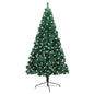 Artificial Half Pre-Lit Christmas Tree With Stand 150 Cm Pvc