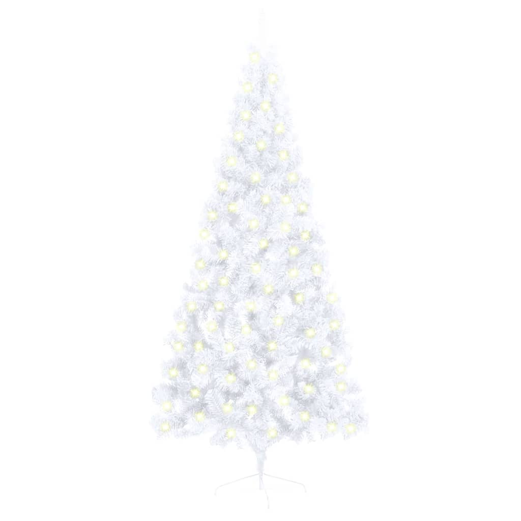 Artificial Half Pre-Lit Christmas Tree With Stand 150 Cm Pvc