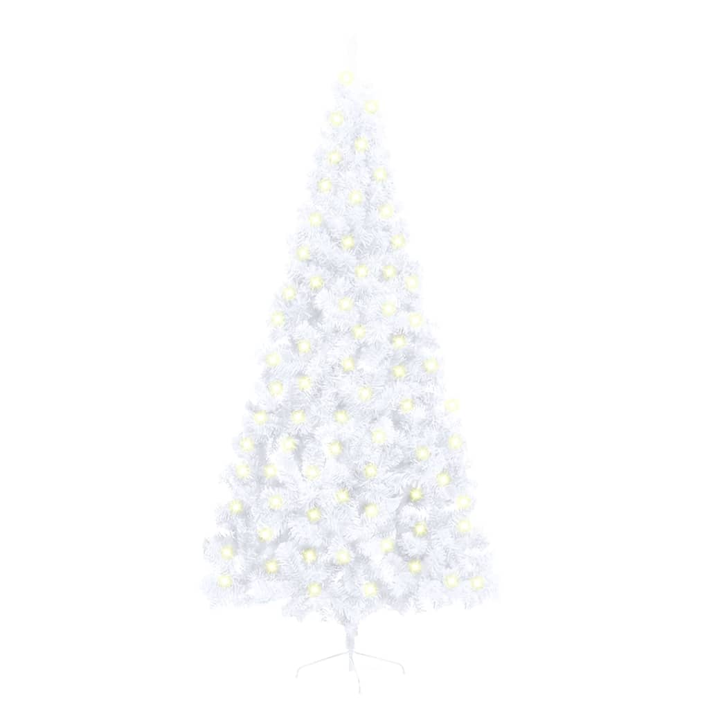 Artificial Half Pre-Lit Christmas Tree With Stand 150 Cm Pvc