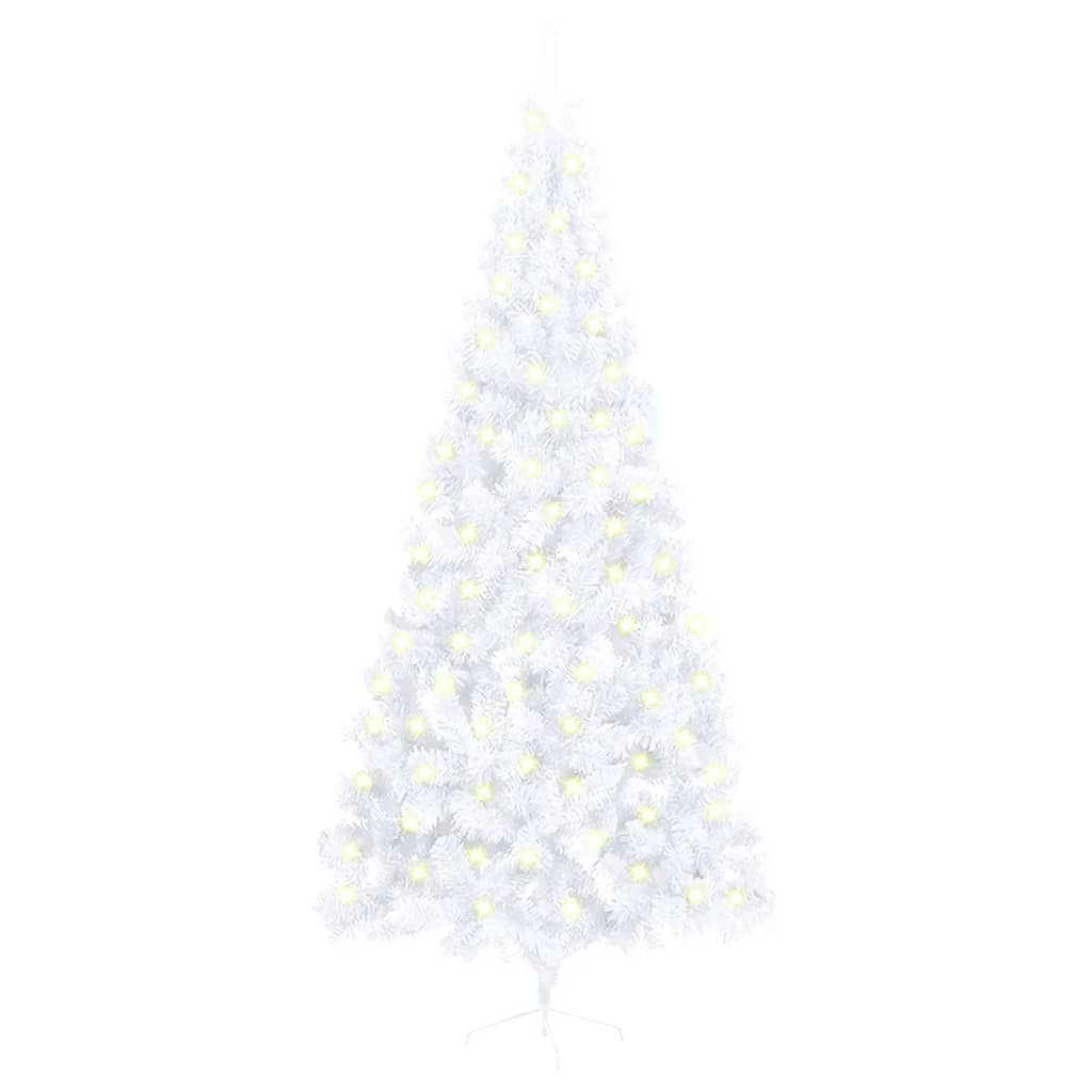 Artificial Half Pre-Lit Christmas Tree With Stand 150 Cm Pvc