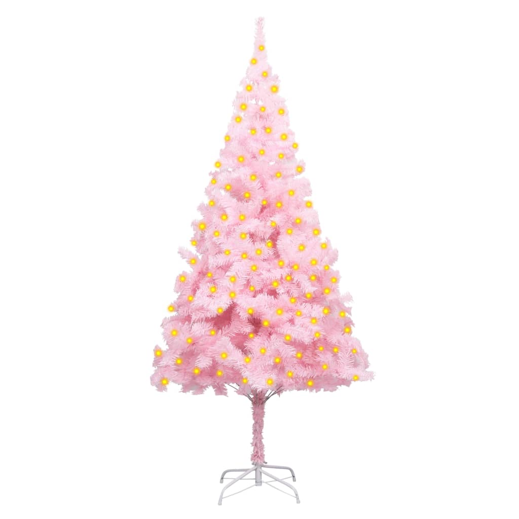 Artificial Pre-Lit Christmas Tree With Stand 120 Cm Pet