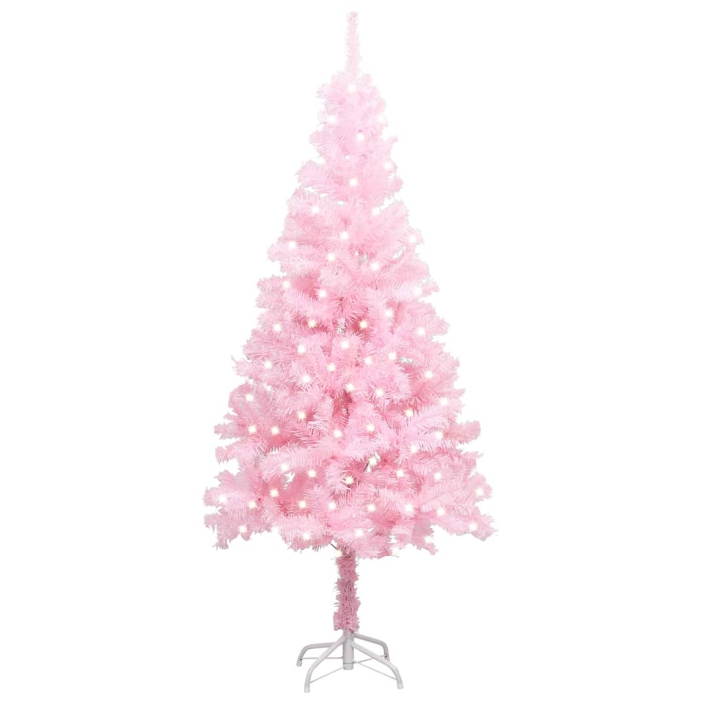 Artificial Pre-Lit Christmas Tree With Stand 120 Cm Pet