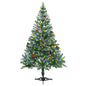 Artificial Pre-Lit Christmas Tree With Pine Cones 180 Cm