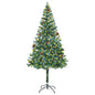Artificial Pre-Lit Christmas Tree With Pine Cones 180 Cm