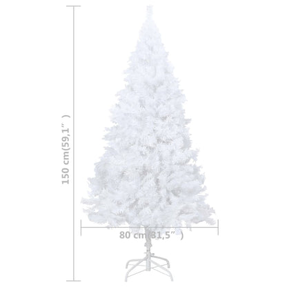 Artificial Pre-Lit Christmas Tree With Thick Branches 150 Cm