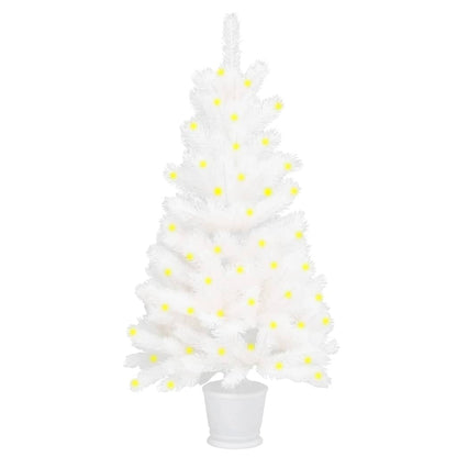 Artificial Pre-Lit Christmas Tree White 240 Cm