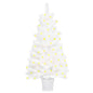 Artificial Pre-Lit Christmas Tree White 240 Cm