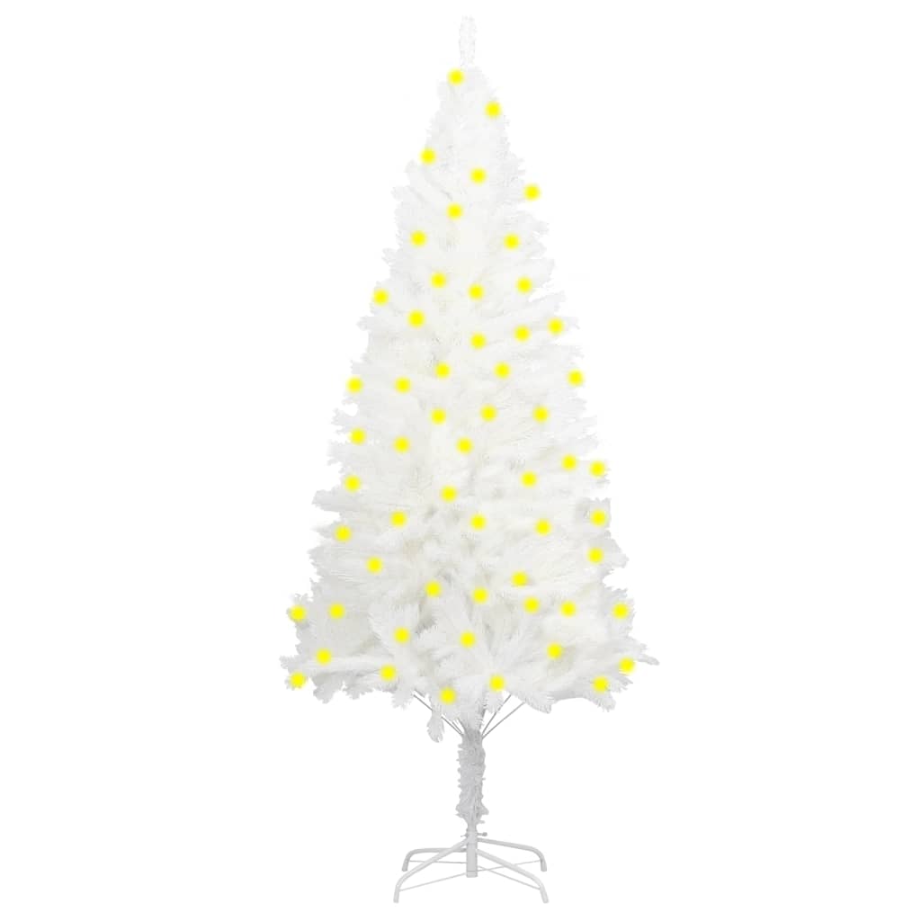 Artificial Pre-Lit Christmas Tree White 240 Cm
