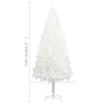 Artificial Pre-Lit Christmas Tree White 240 Cm