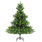 Nordmann Fir Artificial Pre-Lit Christmas Tree Green 120 Cm