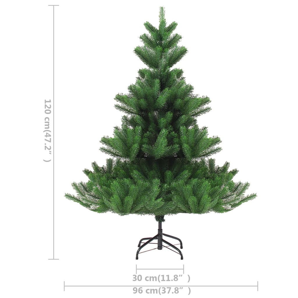 Nordmann Fir Artificial Pre-Lit Christmas Tree Green 120 Cm