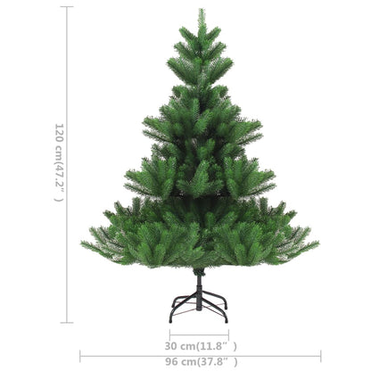 Nordmann Fir Artificial Pre-Lit Christmas Tree Green 120 Cm