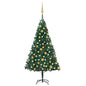 Artificial Pre-Lit Christmas Tree With Ball Set Pvc