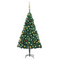 Artificial Pre-Lit Christmas Tree With Ball Set Pvc