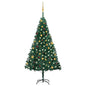 Artificial Pre-Lit Christmas Tree With Ball Set Pvc