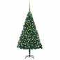 Artificial Pre-Lit Christmas Tree With Ball Set Pvc