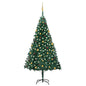 Artificial Pre-Lit Christmas Tree With Ball Set Pvc