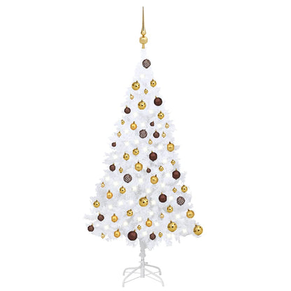 Artificial Pre-Lit Christmas Tree With Ball Set Pvc