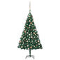Artificial Pre-Lit Christmas Tree With Ball Set Pvc