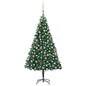 Artificial Pre-Lit Christmas Tree With Ball Set Pvc